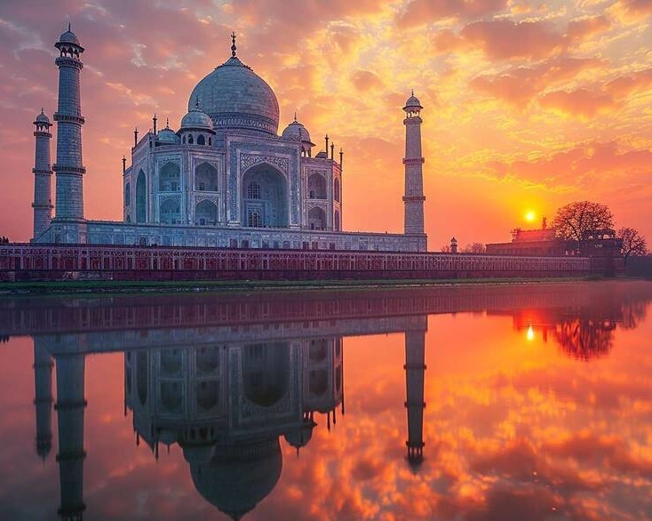 Agra - Mehtab Bagh Sunset