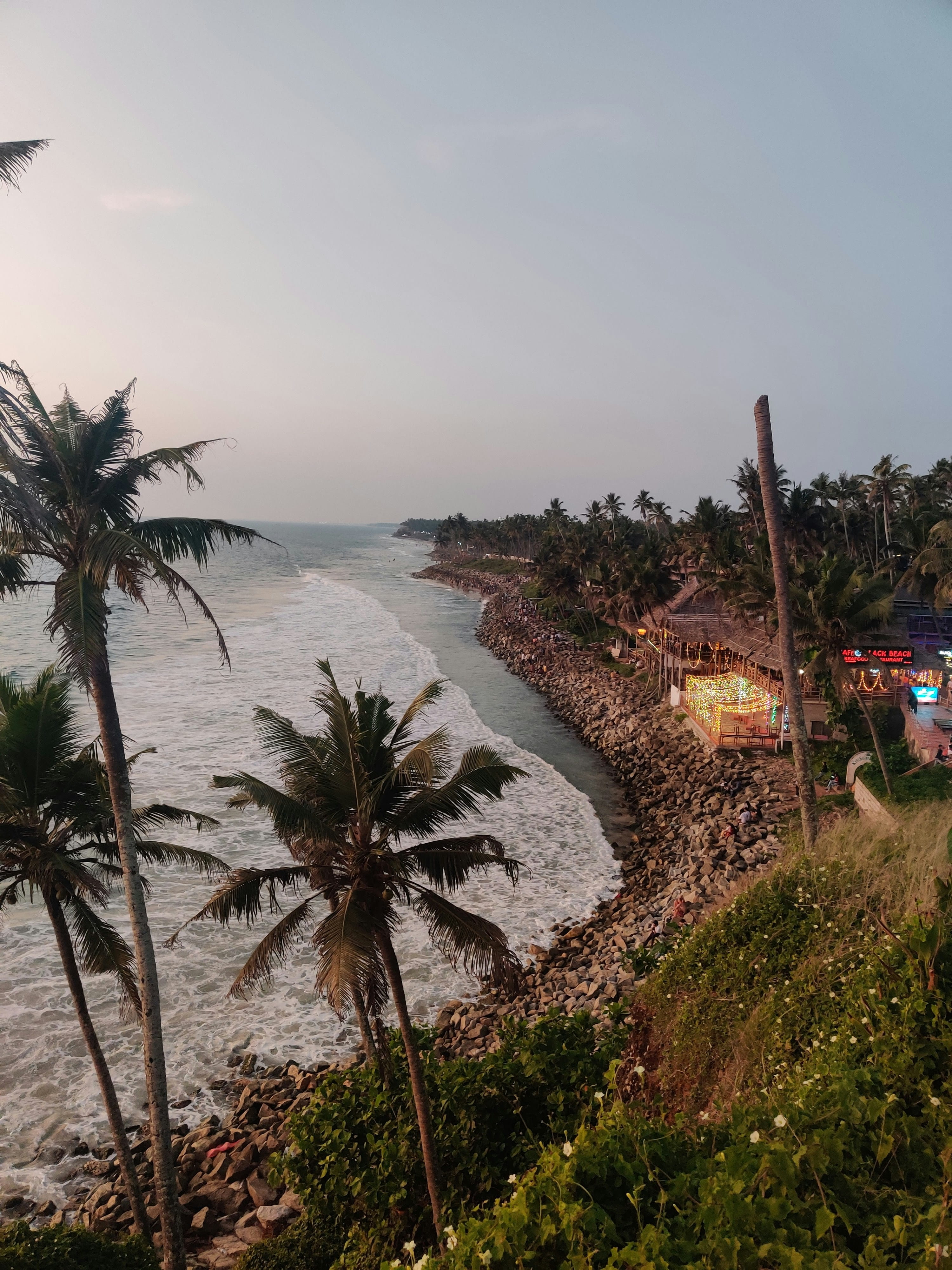 Sunrise yoga by the beach in Varkala